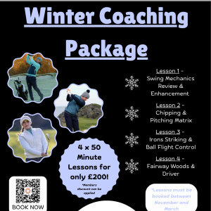 Member Winter Coaching Package (4 x 50 minute lessons)